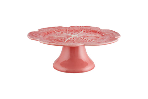 Cabbage Pink Cake Stand 12"