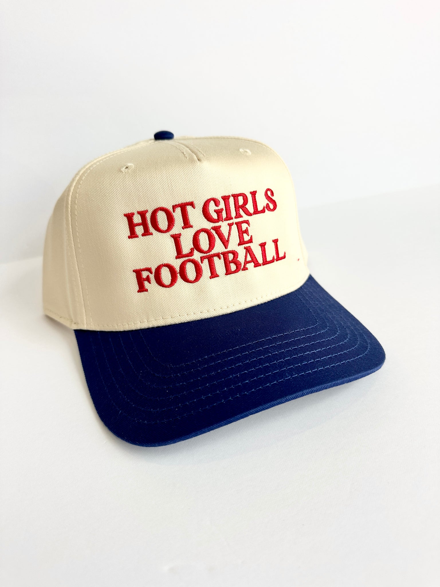 Hot Girls Love Football - Embroidered Hat