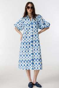 Angel Linen Dress - Hamptons Blue by Lanhtropy