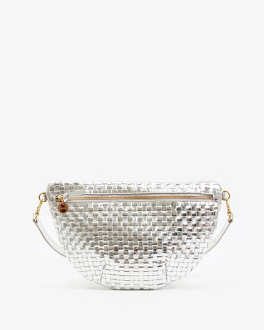 Grande Fanny - Silver Specchio Woven Checker