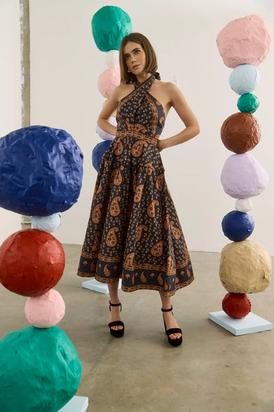 Bellamy Dress- Glen Paisley