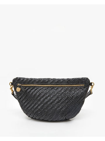 Grande Fanny - Black Woven Zig-Zag by Clare V.