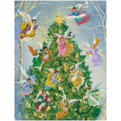 Angel Christmas Tree Boxed Christmas Cards