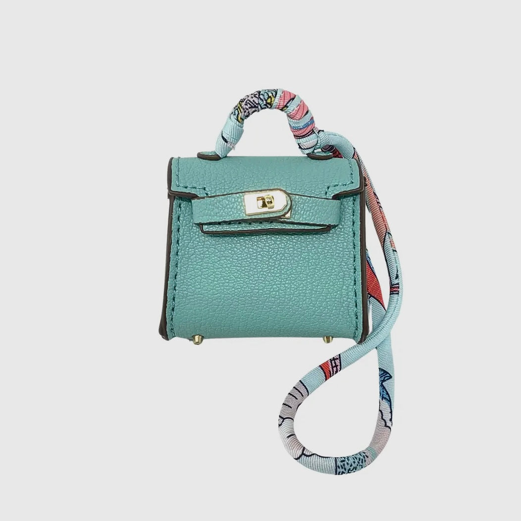 Aqua Hamptons Mini Purse Charm