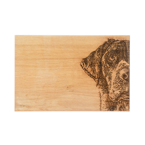 Oak Serving Board - 30cm - Labrador