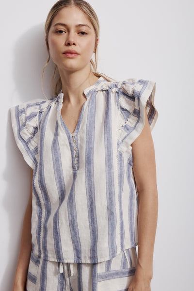 Annie - Denim Blue Stripe