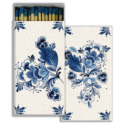 Deft Blue Flower Boxed Matches