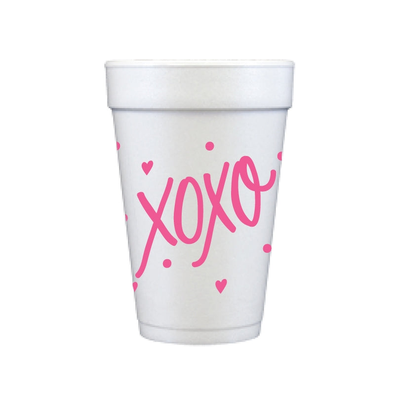 XOXO Foam Cups