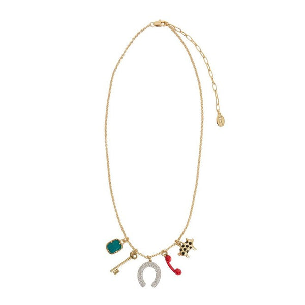 Gigi Charm Necklace - Multi Color