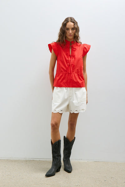 Crissy Orange Blouse