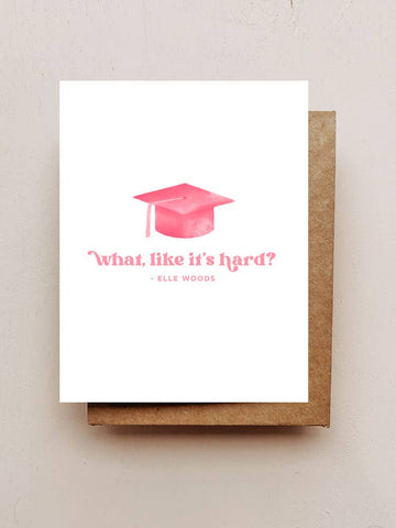 Elle Woods Grad Card