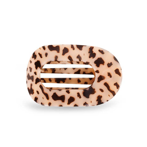 Flat Round Clip Medium Blonde Tortoise by Teleties
