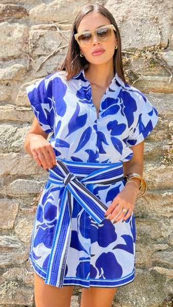 Cally Dress Royal Blue