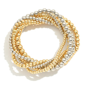 Mixed Metal Tone Bracelet Set