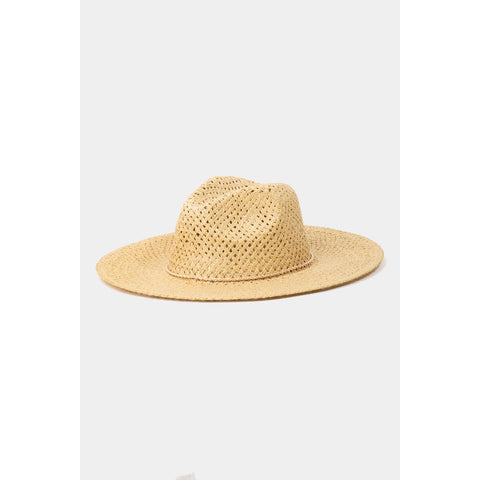 Basket Weave Chain Hat - Natural
