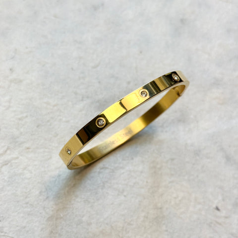 Rhinstone Hinge Bangle