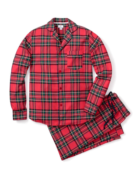 Men's Brushed Cotton Pajama Set in Imperial Tartan by Petite Plume