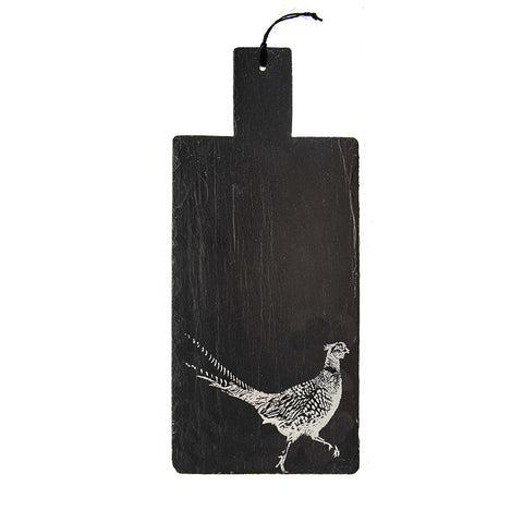 Slate Serving Paddle - Pheasant (Portrait)