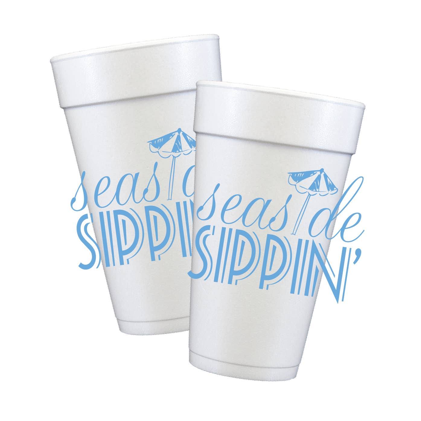 Seaside Sippin' - Styrofoam Cups