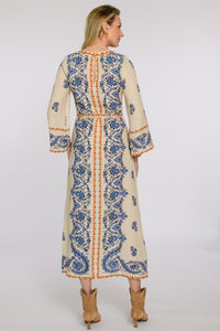 Bell Sleeve Tess Dress Handkerchief Ivory