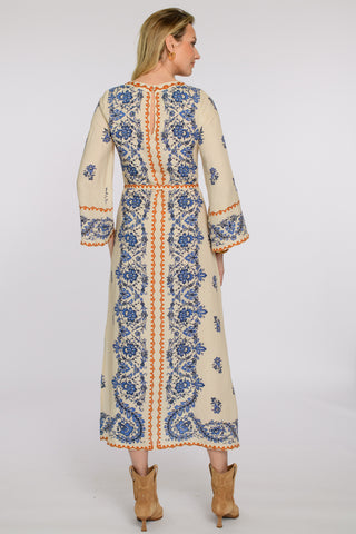 Bell Sleeve Tess Dress Handkerchief Ivory