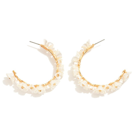 Pearl Flower Large Earrings