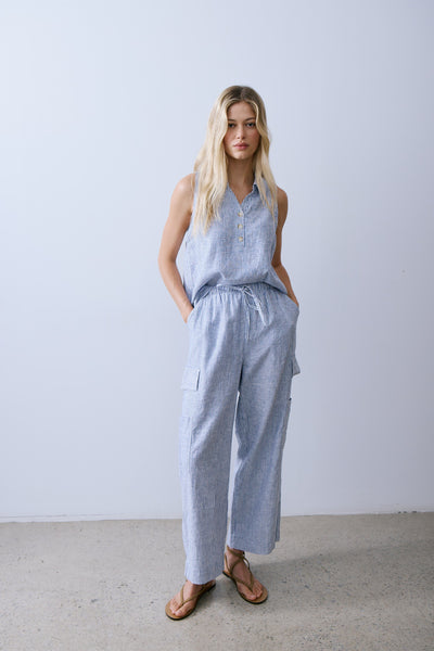 Finn Navy Stripe Pant