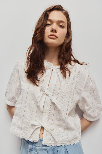 Giana Off-White Blouse