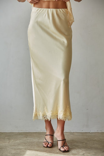 Ma Vie Skirt Woven - Creamy Butter