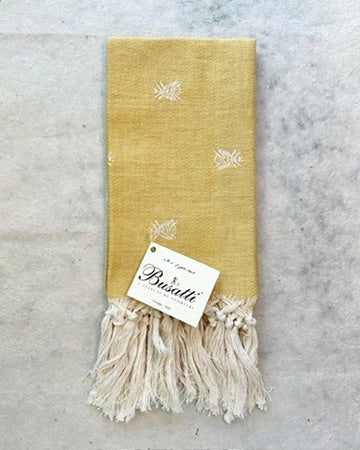 Bee (Alveare) Gold Fringe Guest Towel (Col. 12)