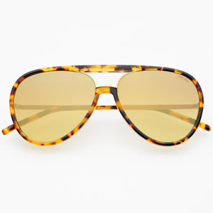 Shay - Tortoise / Gold Mirror Sunglasses
