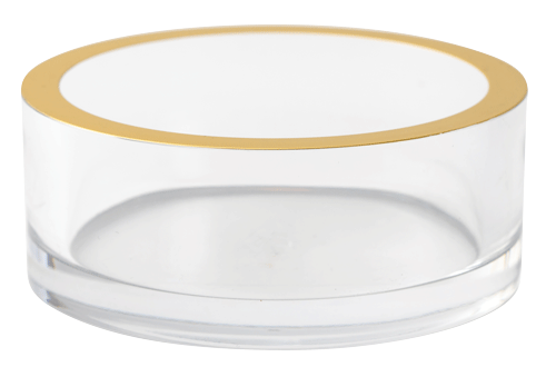 Caspari Gold and Acrylic Glassware and Tabletop Collection