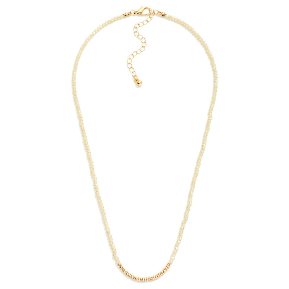 Natural Faceted Bead Necklace