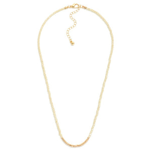 Natural Faceted Bead Necklace