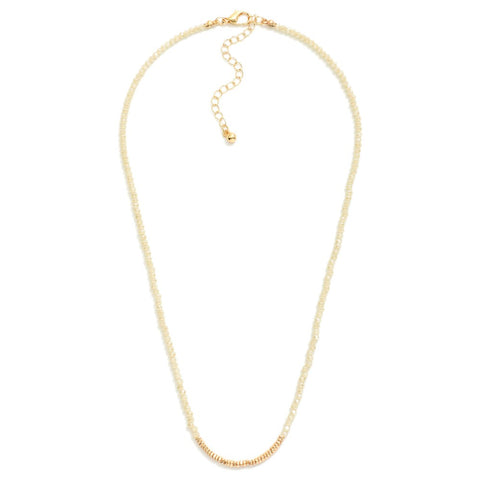 Natural Faceted Bead Necklace
