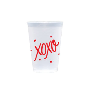 XOXO Frost Cups Red Print