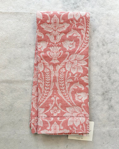 Donna Di Coppe Antique Pink Hemstitch Guest Towel (Col. 10)
