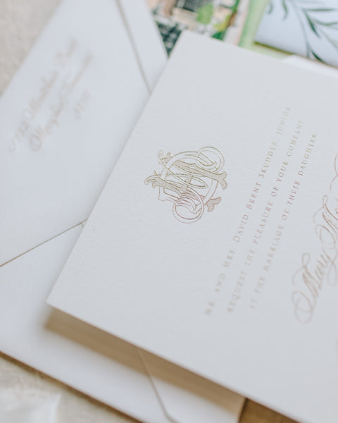 Mary Margaret and Davis - Rosemary Beach Wedding Invitations