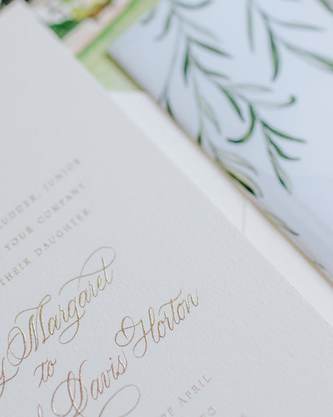 Mary Margaret and Davis - Rosemary Beach Wedding Invitations
