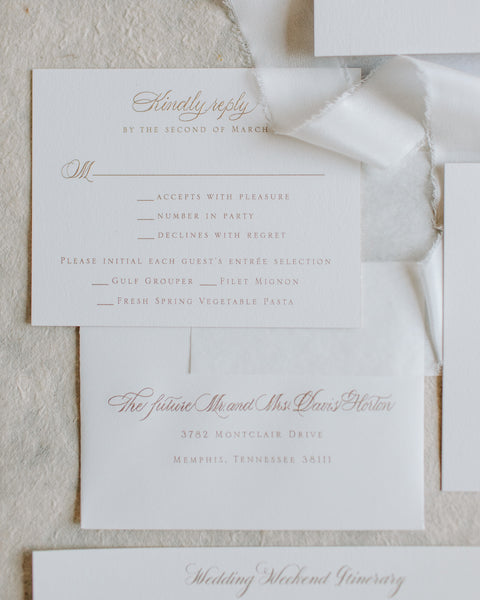 Mary Margaret and Davis - Rosemary Beach Wedding Invitations