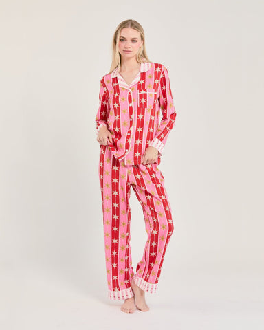 Tree Topper Long Sleeve Pajama Pants Set