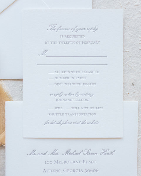 Wilder and John Lawrence - Rosemary Beach Wedding Invitations
