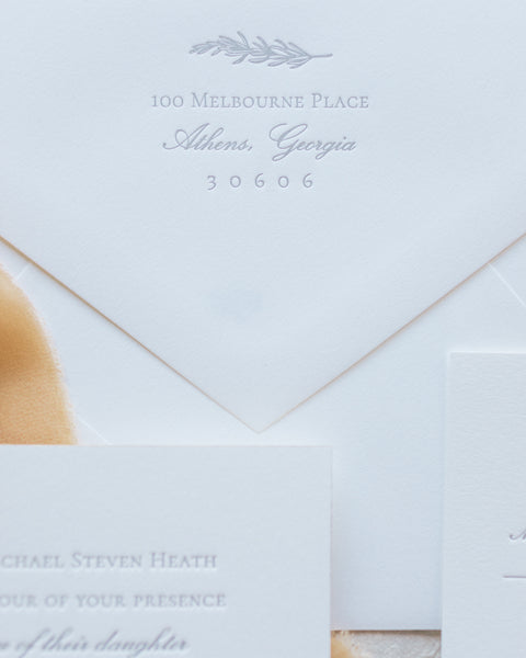 Wilder and John Lawrence - Rosemary Beach Wedding Invitations