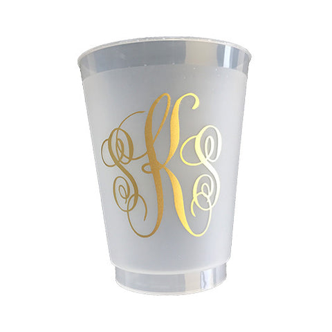 Curly Monogram Cup