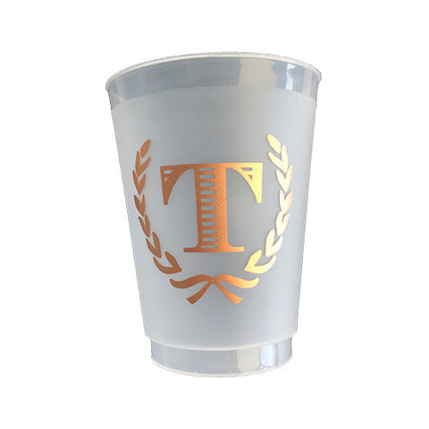 Striped Initial Cup