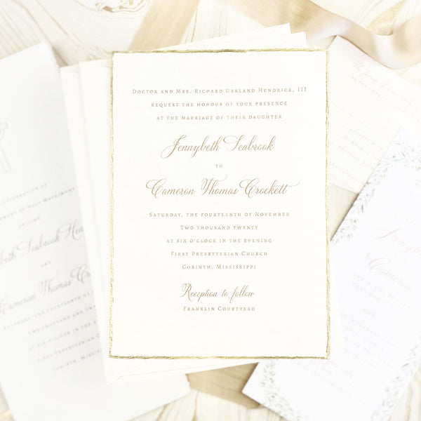 Jennybeth Wedding Invitation - Deposit Listing