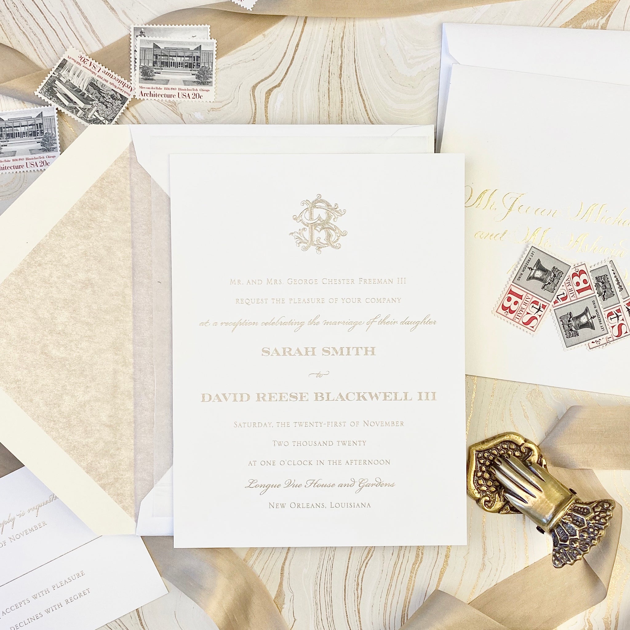 Sarah Freeman Wedding Invitation - Deposit Listing