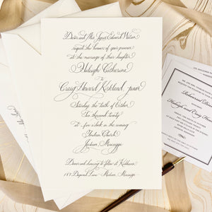 Haleigh Wedding Invitation - Deposit Listing