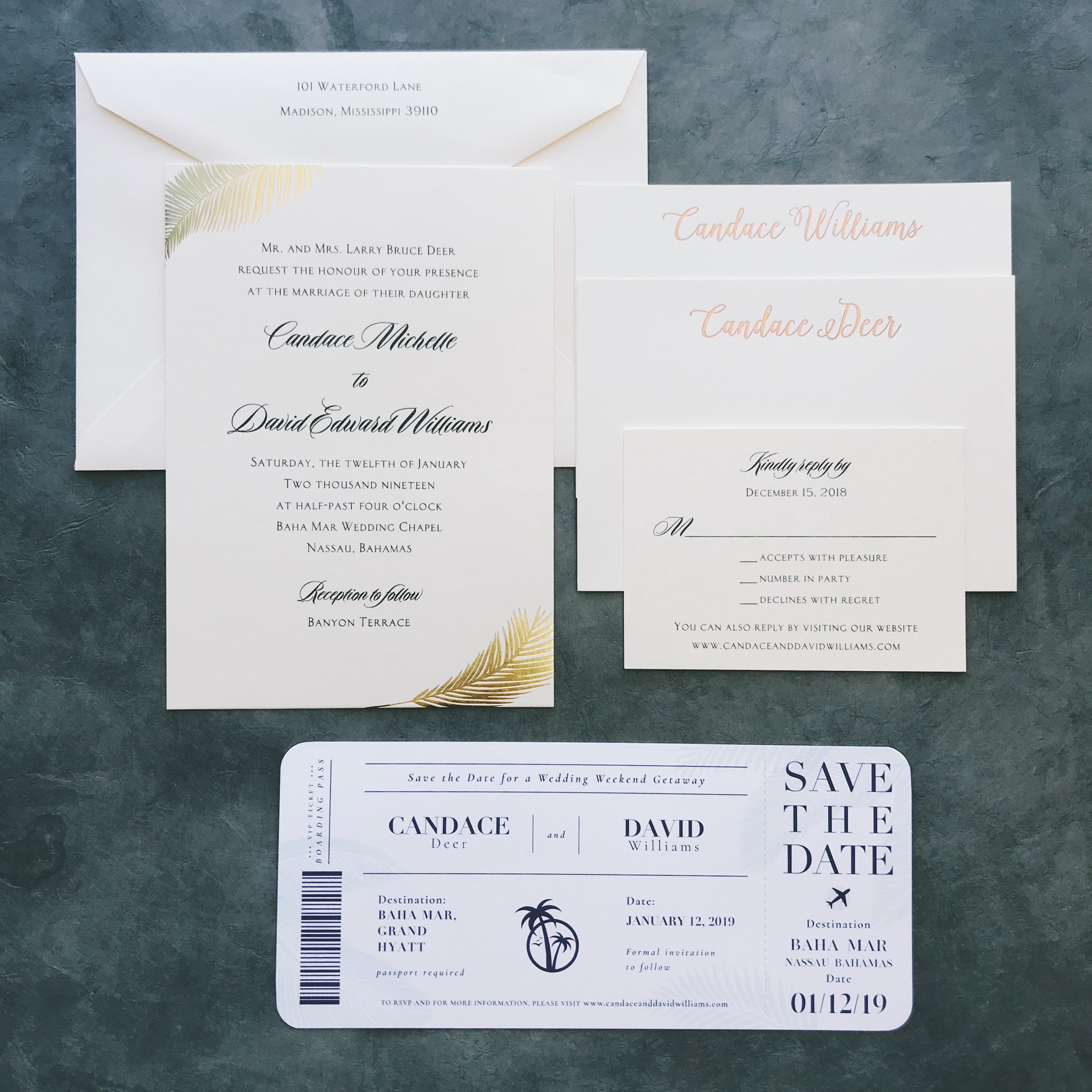 Deer Wedding Invitation - Deposit Listing