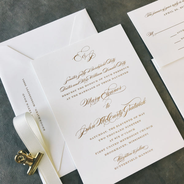 Doty Wedding Invitation - Deposit Listing